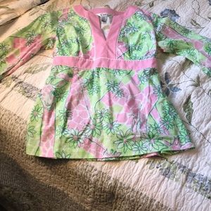 Pink and green Lilly Pulitzer tunic